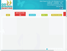 Tablet Screenshot of gobananasdancing.com